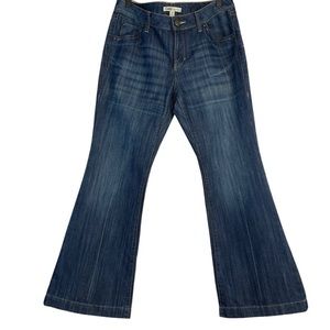 CAbi Mid-Rise Medium Wash Wide Leg Jeans Size 10